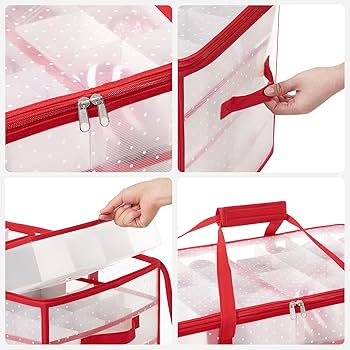 Amazon.com: SONGMICS Large Christmas Ornament Storage Boxes